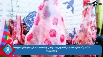 «تحديث هام» أسعار اللحوم والدواجن والأسماك في سوهاج الأربعاء 13-8-2025